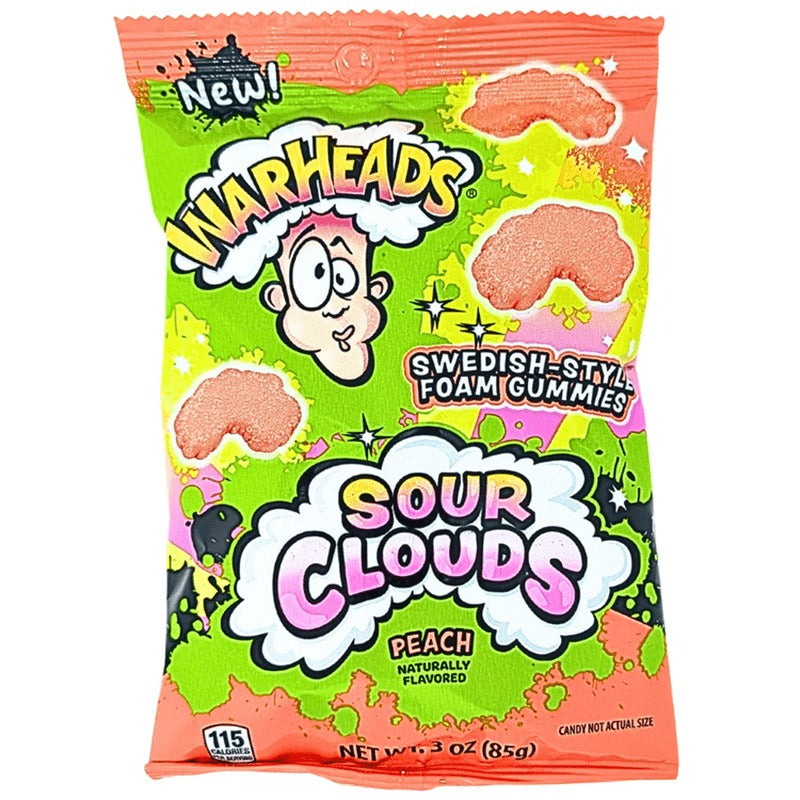 Warheads - Sour Clouds - Peach (12x85g)