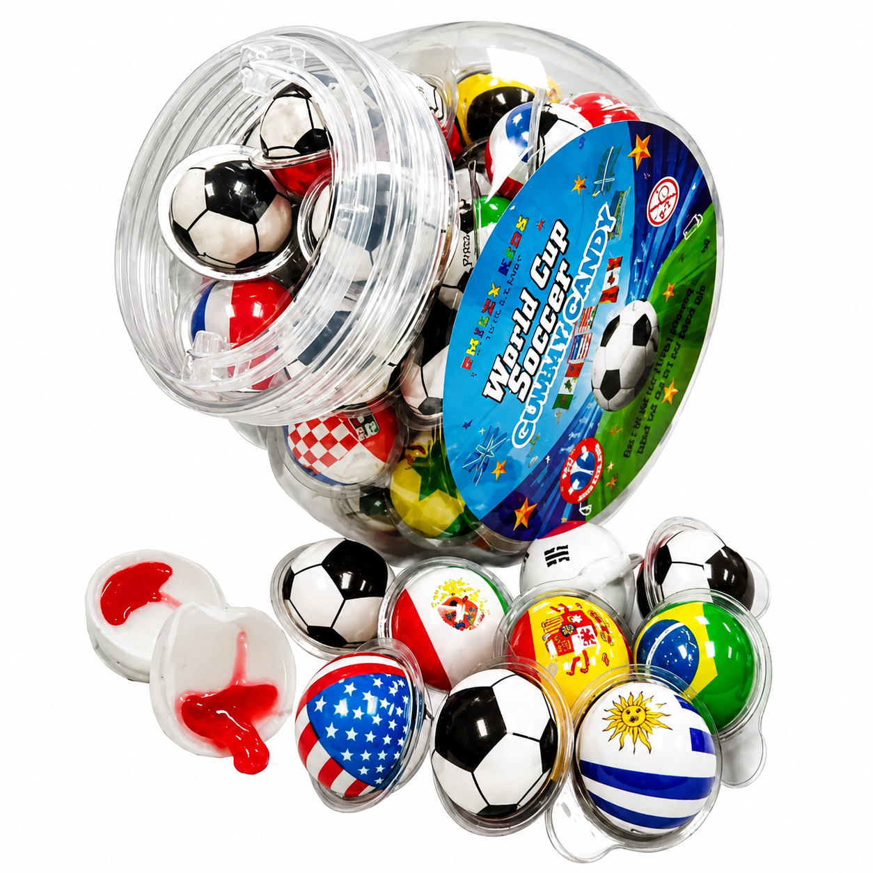 Smiley Kid - Gummy Candy - World Cup Soccer (50x13g)