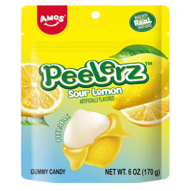 Amos - US - Gummy Peelerz - Lemon (12x170g)