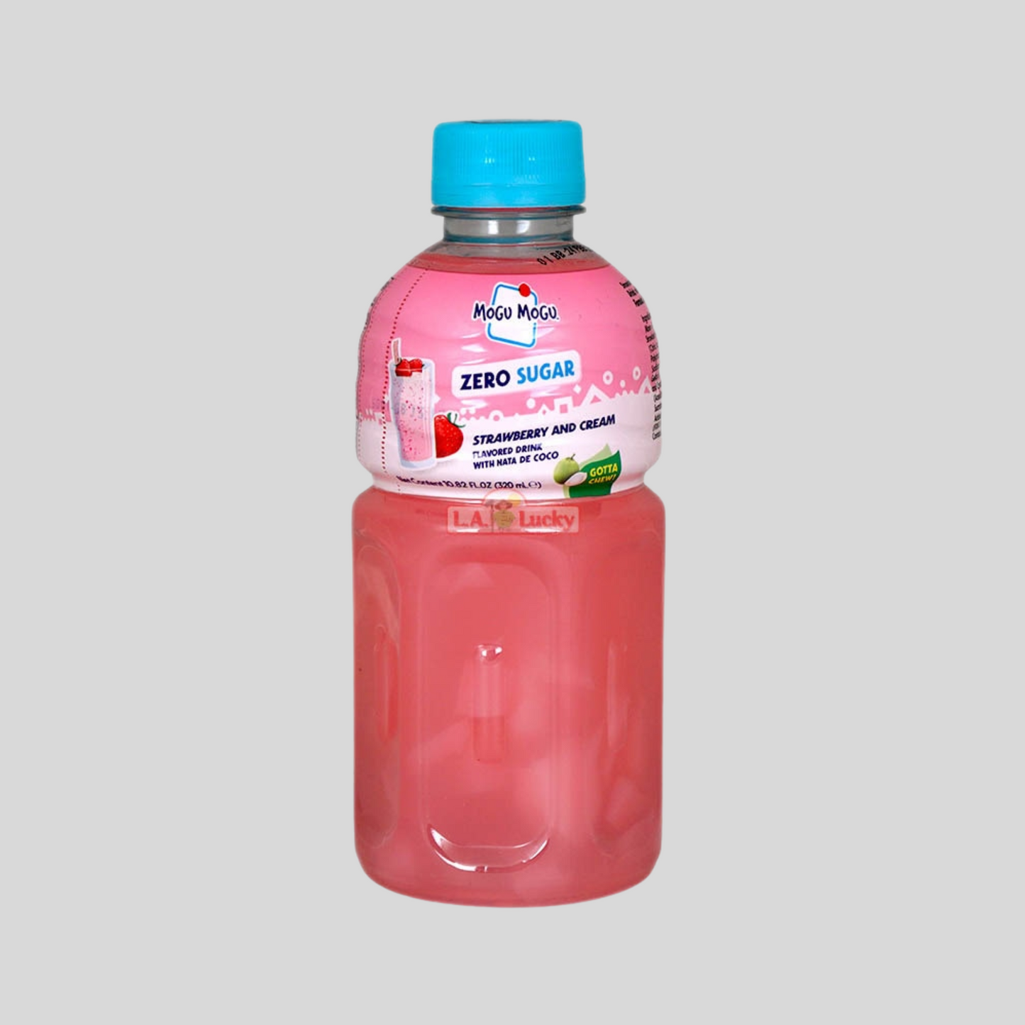 Mogu Mogu - Juice Drink Sugar Free - Strawberry & Cream (24x320ml)