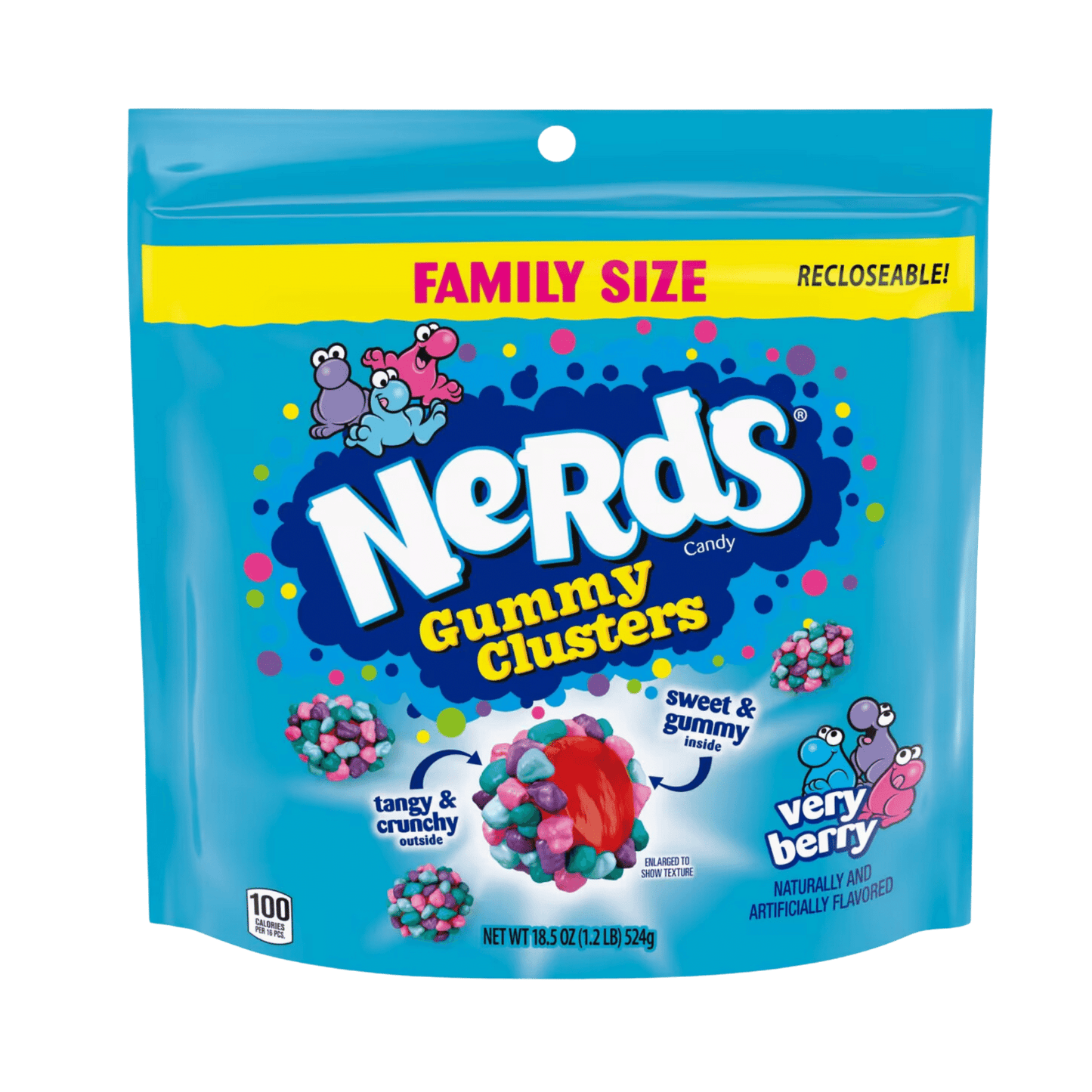 Nerds Gummy Clusters US - Very Berry - Family Size (5x524g)