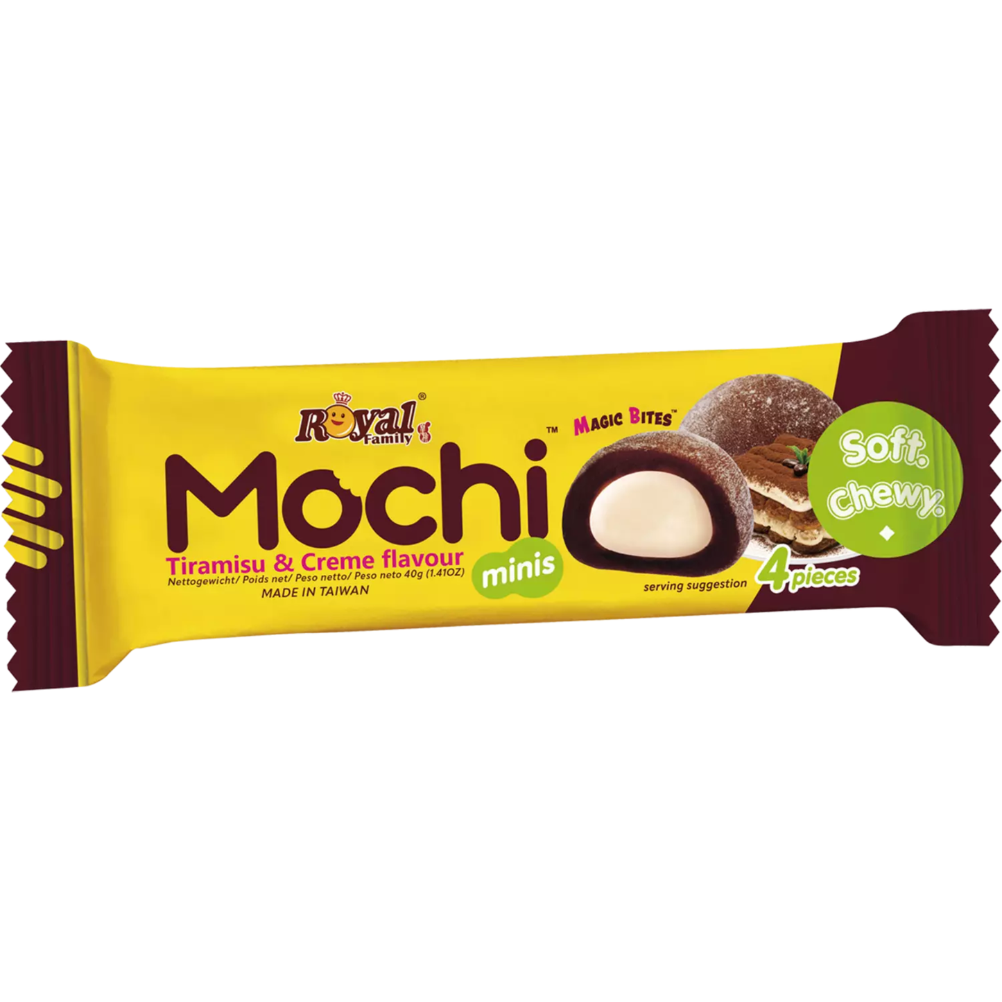 Royal Mochi - Snackpack - Tiramisu & Creme (12x40g)