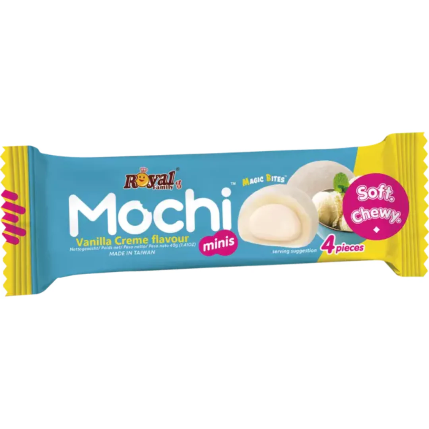 Royal Mochi - Snackpack - Vanilla Creme (12x40g)