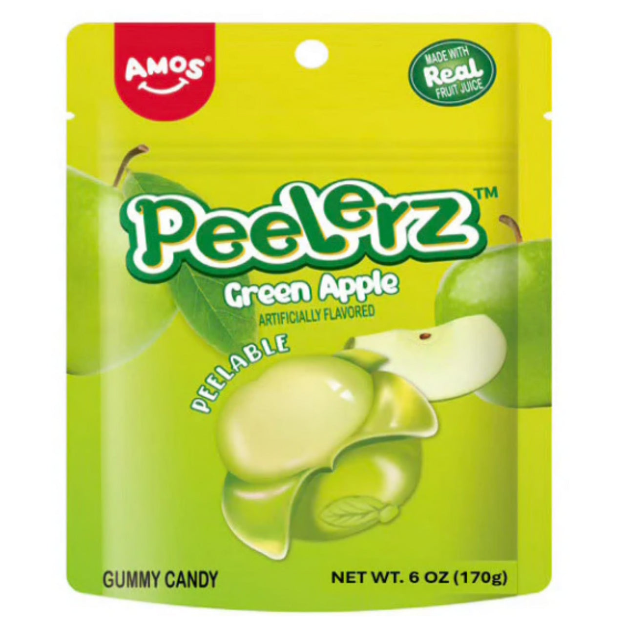 Amos - US - Gummy Peelerz - Apple (12x170g)