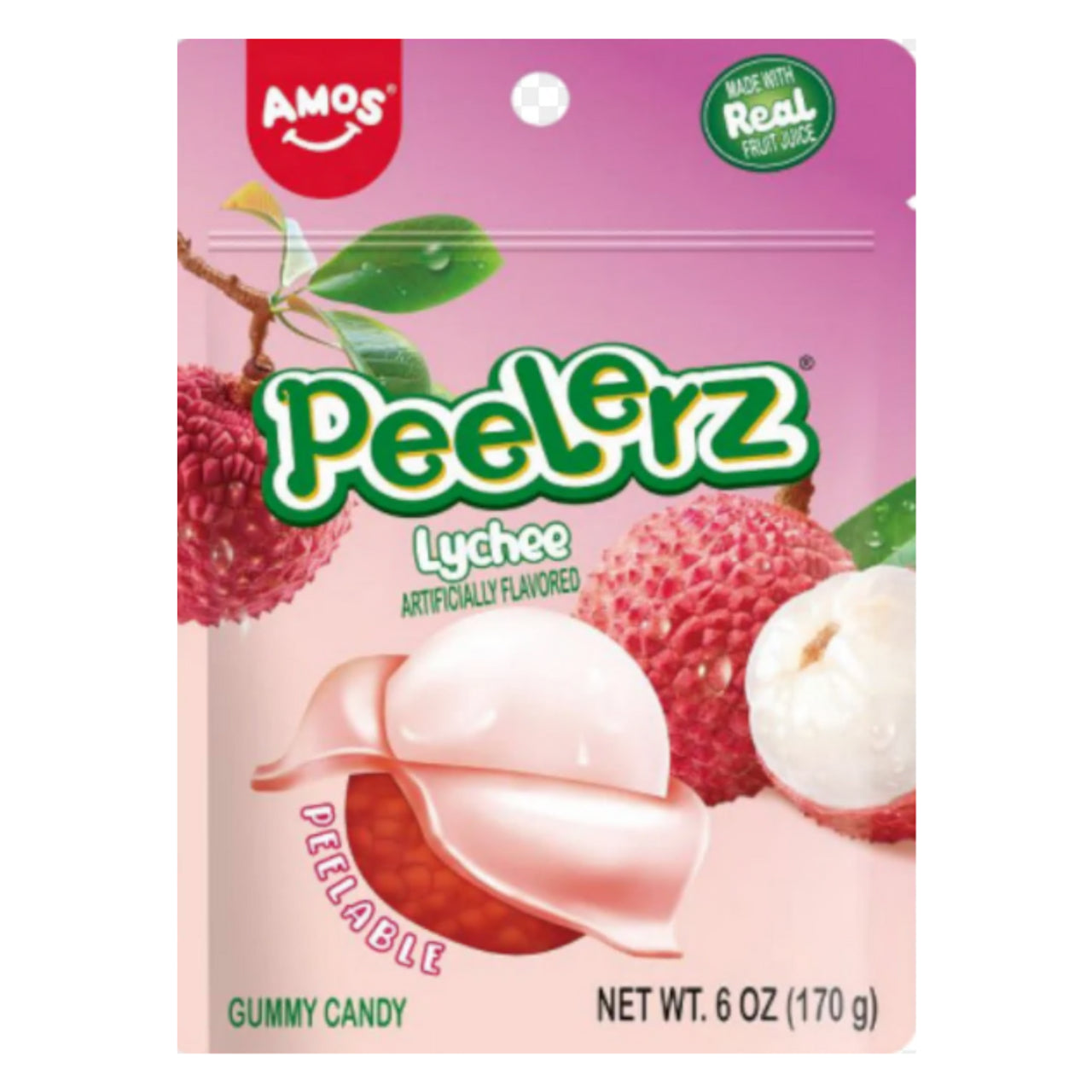 Amos - US - Gummy Peelerz - Lychee (12x170g)