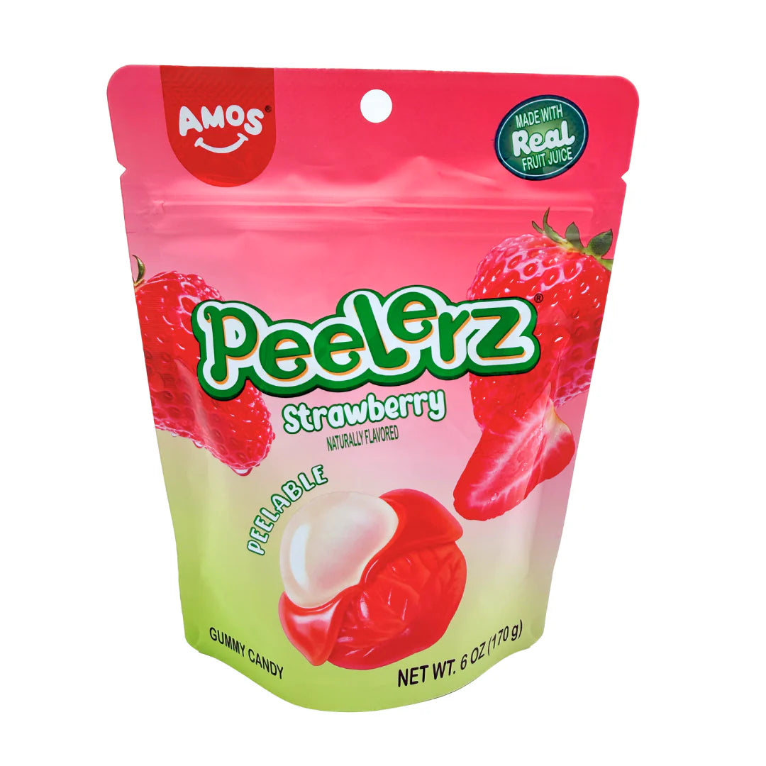 Amos - Gummy Peelerz - Strawberry (12x170g)