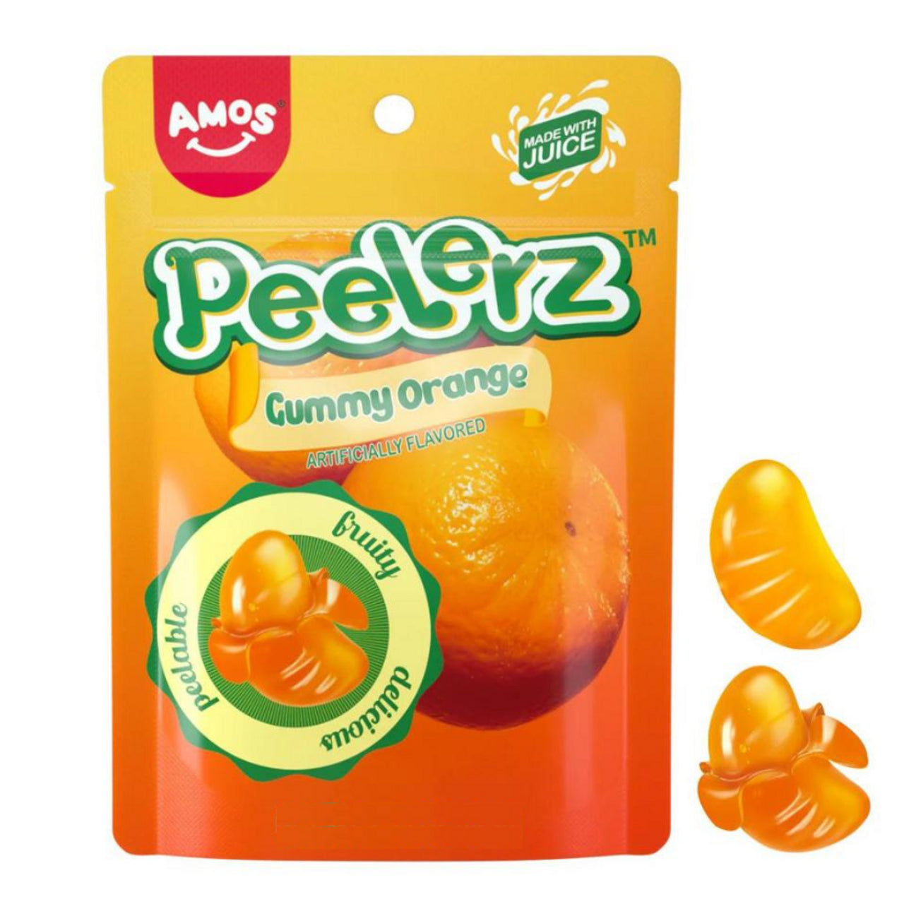 Amos - US - Gummy Peelerz - Orange (12x170g)