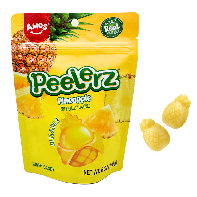 Amos - US - Gummy Peelerz - Ananas (12x170g)
