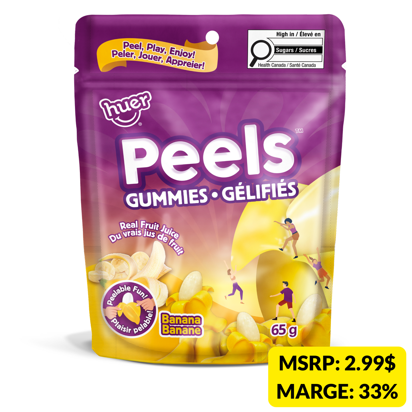 Huer - Peels - Banane (15x65g)