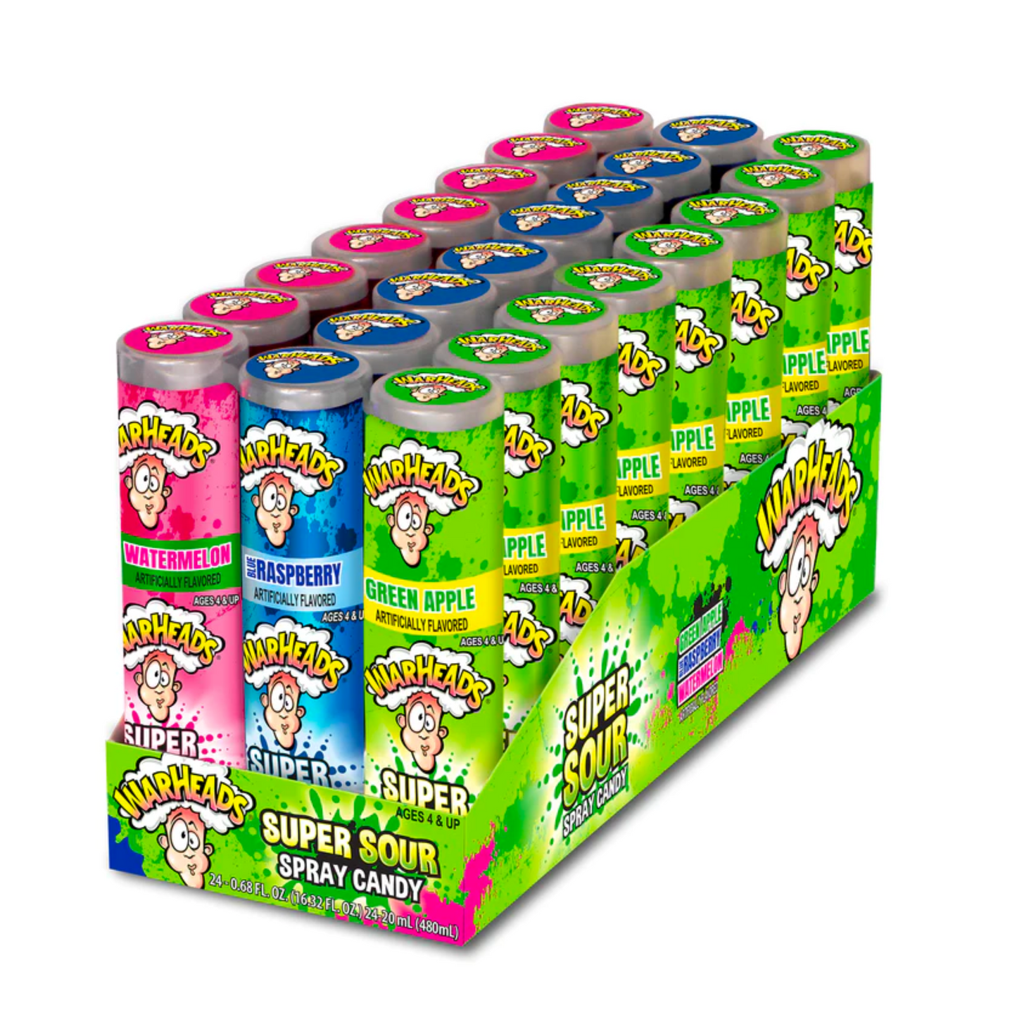 Warheads - Super Sour Sprays - 20ml (24)