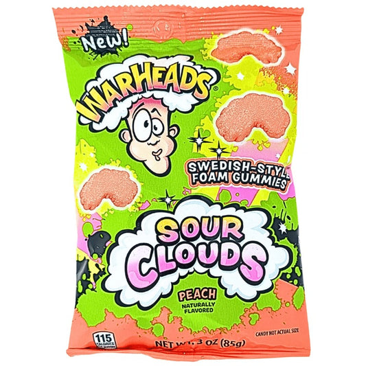 Warheads - Sour Clouds - Peach (12x85g)