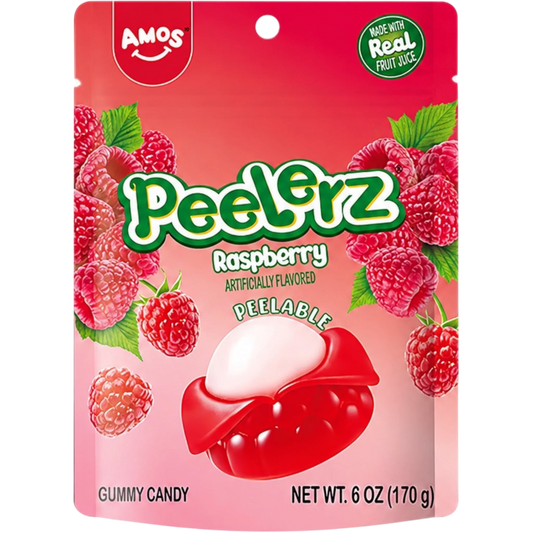 Amos - Gummy Peelerz - Raspberry (12x170g)
