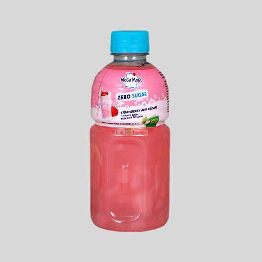 Mogu Mogu - Juice Drink Sugar Free -  Strawberry & Cream (24x320ml)