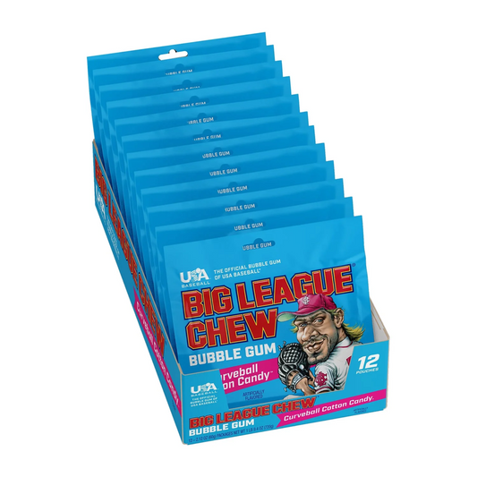 Big League Chew -  Bubble Gum - Cotton Candy (12x60g)