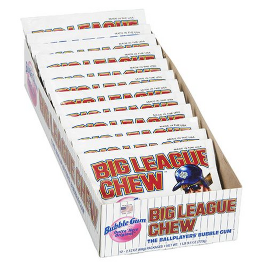 Big League Chew -  Bubble Gum - Original (12x60g)