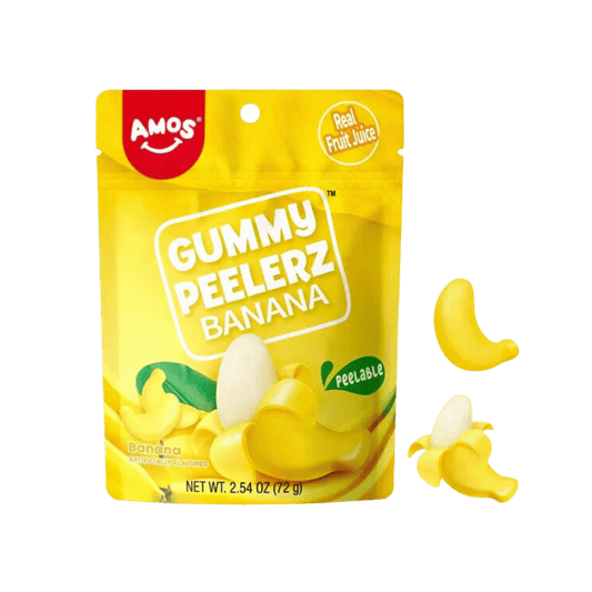 Amos - Gummy Peelerz - Banana (12x170g)