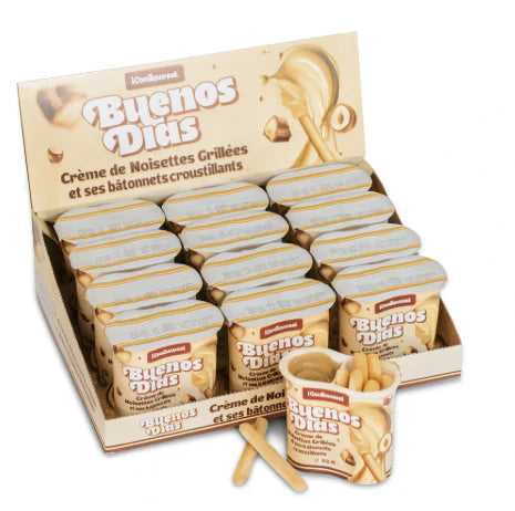 Buenos Dias - Duo Crème & Bâtonnets - Crème De Noisettes Grillées (12x55g)