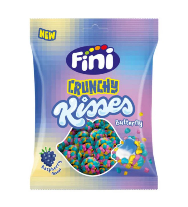 Fini - Crunchy Kisses - Blue Raspberry (12x75g)