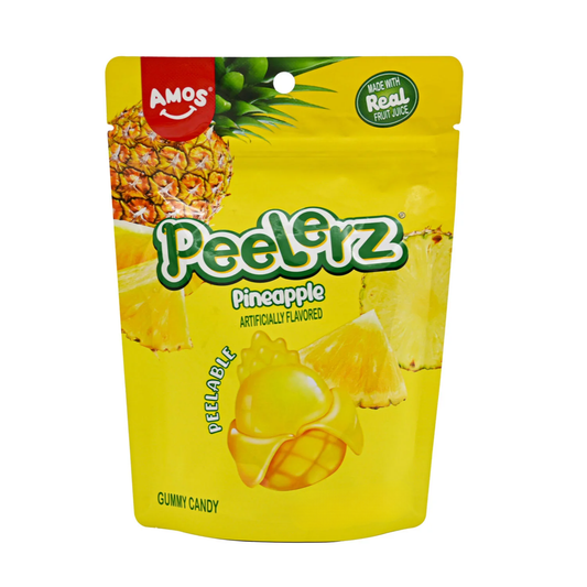 Amos - Mini Gummy Peelerz - Pineapple (12x65g)