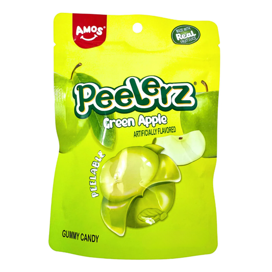 Amos - Mini Gummy Peelerz - Green Apple (12x65g)
