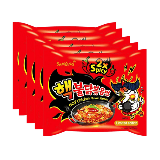 Buldak Ramen CAISSE de 8 paquets - Poulet 2X (5x145g)