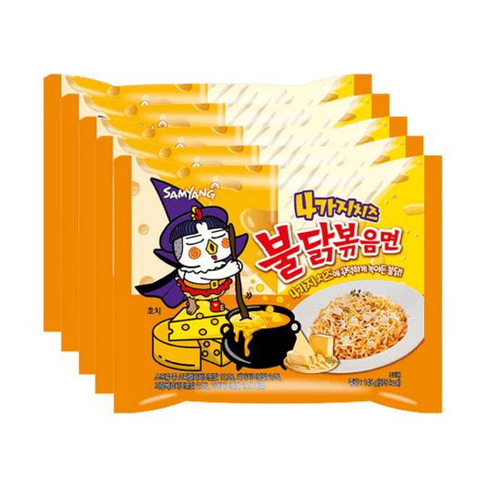 Buldak Ramen CAISSE de 8 paquets - Quatre fromage (5x145g)