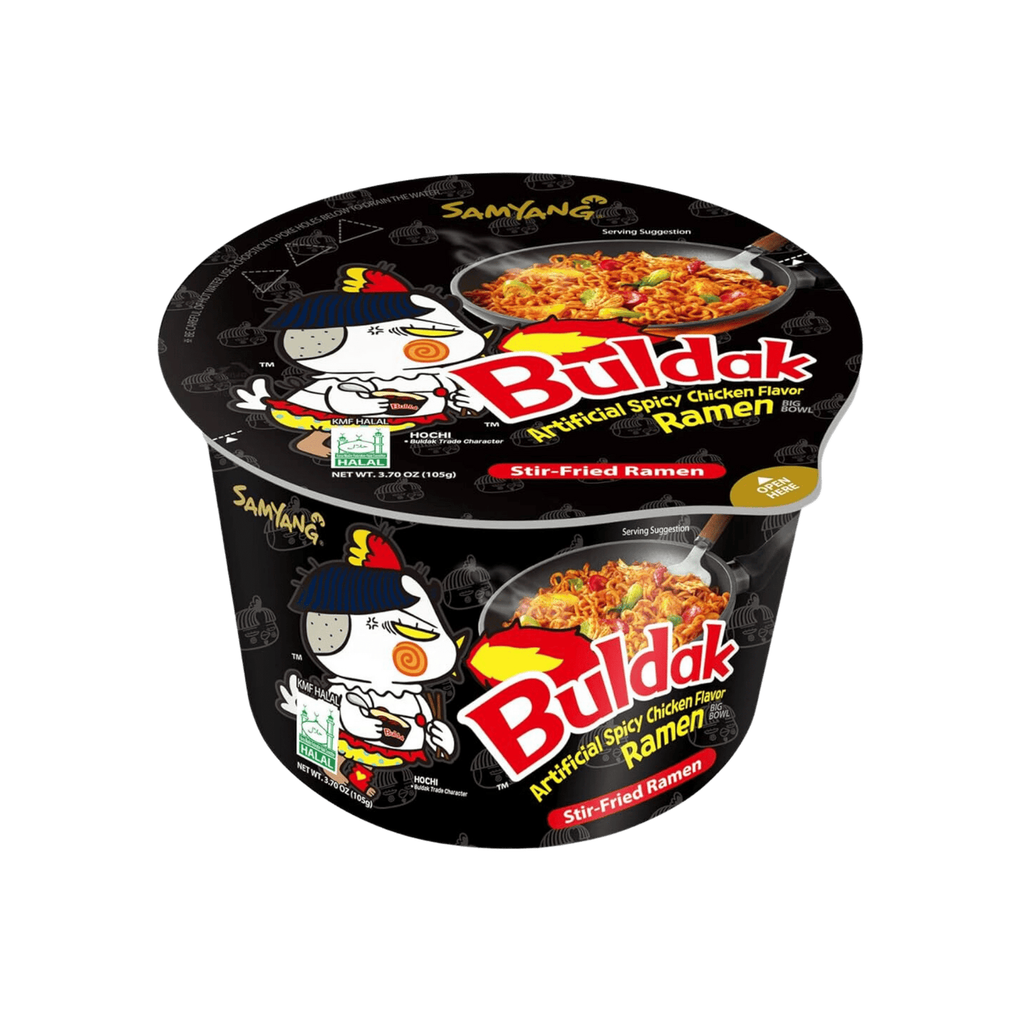 Buldak Ramen Big Bowl - CAISSE de 16 bols - Poulet sauté