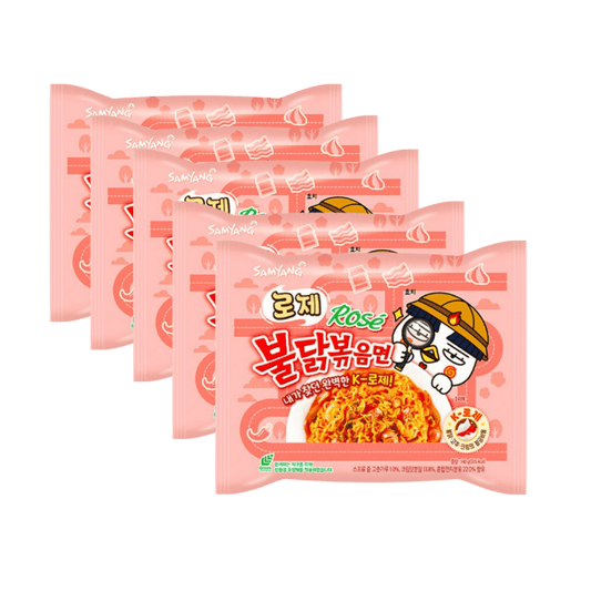 Buldak Ramen CAISSE de 8 paquets - Rosé (8x5x145g)