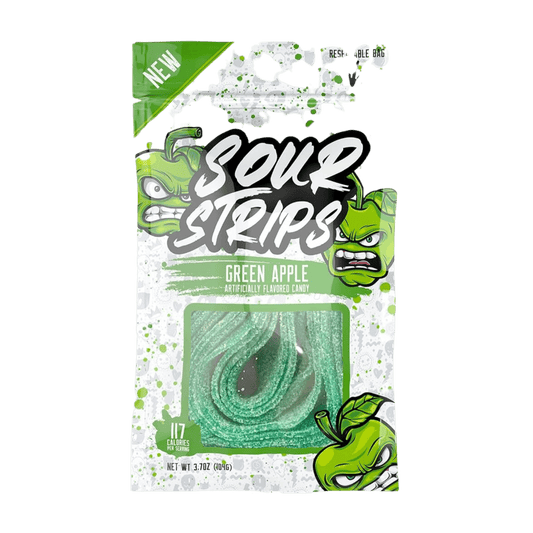 Sour Strips - Green Apple (12x96g)