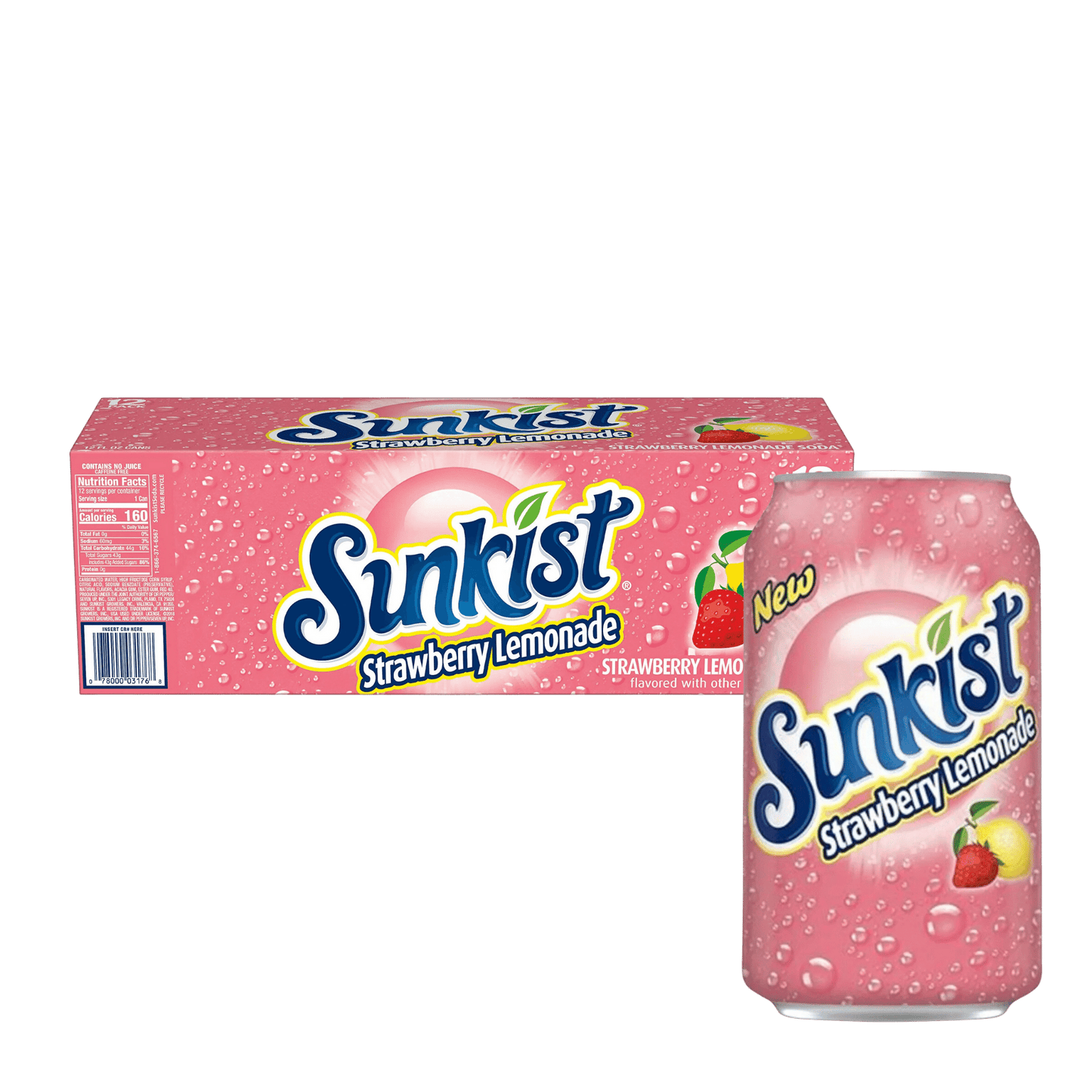 Sunkist US - Strawberry Lemonade (12x355ml)