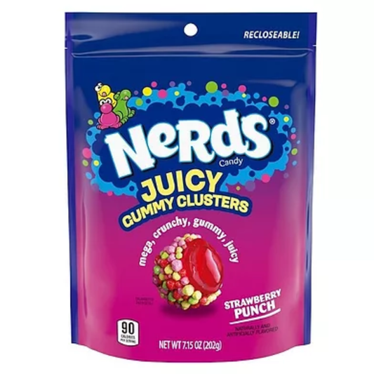 Nerds Gummy Clusters - JUICY Strawberry Punch (8x203g)
