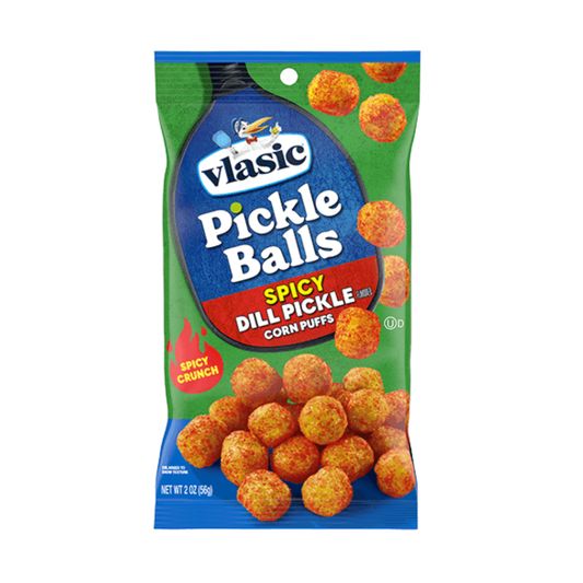 Vlasic Dill Pickle Balls Corn Puffs - Spicy (12x2oz)