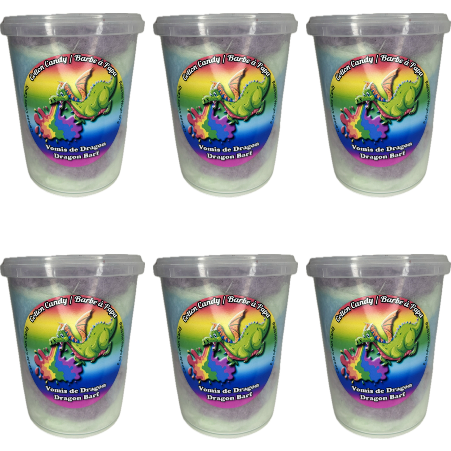 Canada Cotton Candy - Ensemble de 6 - Dragon Barf