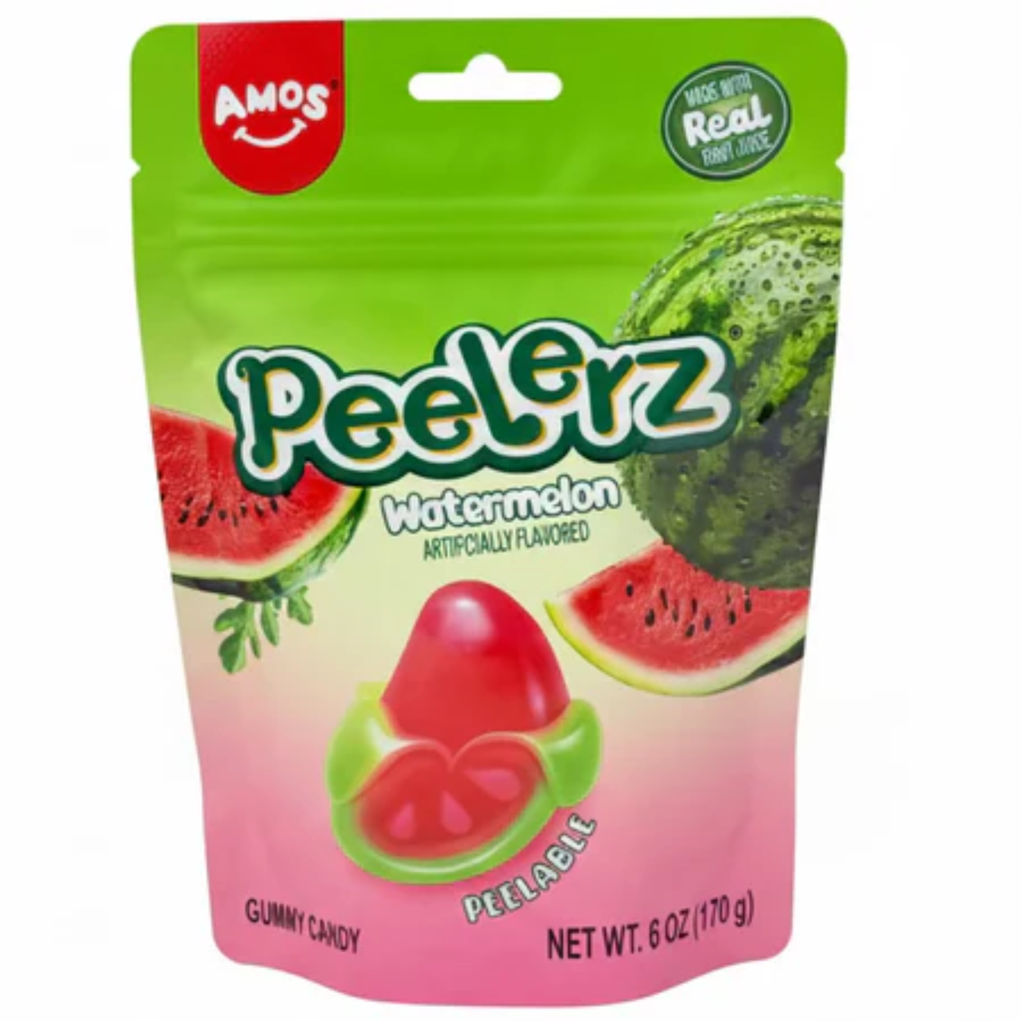 Amos - Gummy Peelerz - Watermelon (12x170g)