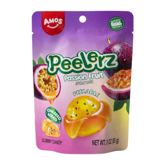 Amos - Gummy Peelerz - Passion Fruit (12x170g)