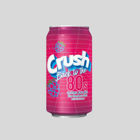 Crush Soda US - Back to the 80's Electric Blue Razz (12x355ml)