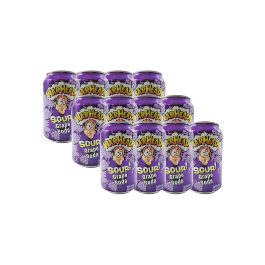 Warheads Sour Soda - Grape (12x355ml)