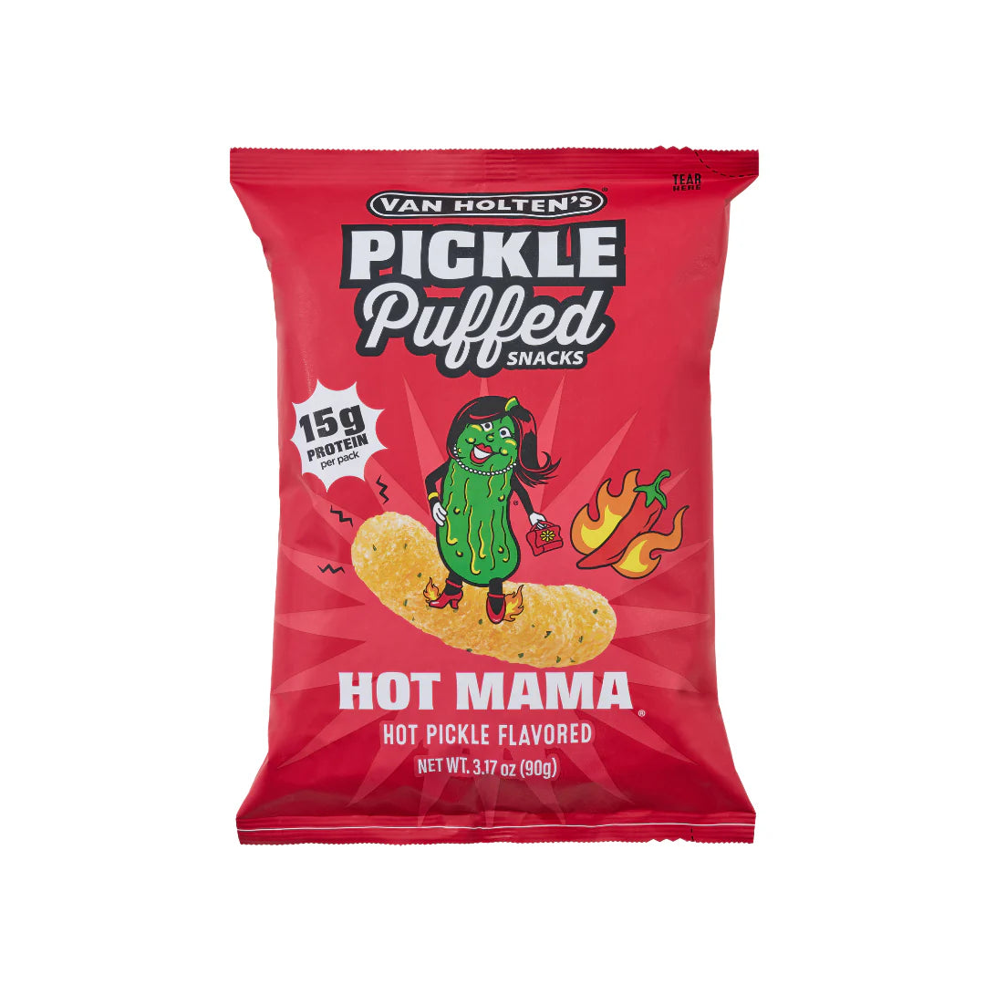 Van Holten's - Pickle Puffed Snacks - Hot Mama (12x90g)