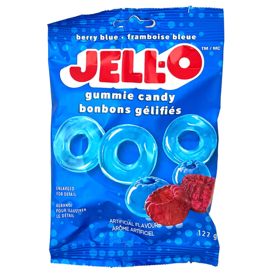 JELL-O -  Anneaux Gélifiés - Framboise Bleue (12x127g)