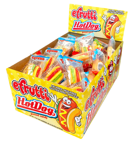 Efrutti - Gummi Mini Hot Dogs (60 un.)