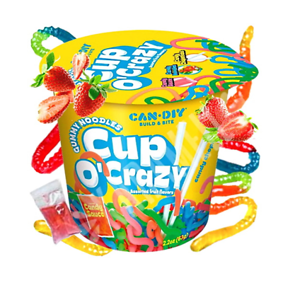 Gummy Noodles - Cup O'Crazy (12x63g)